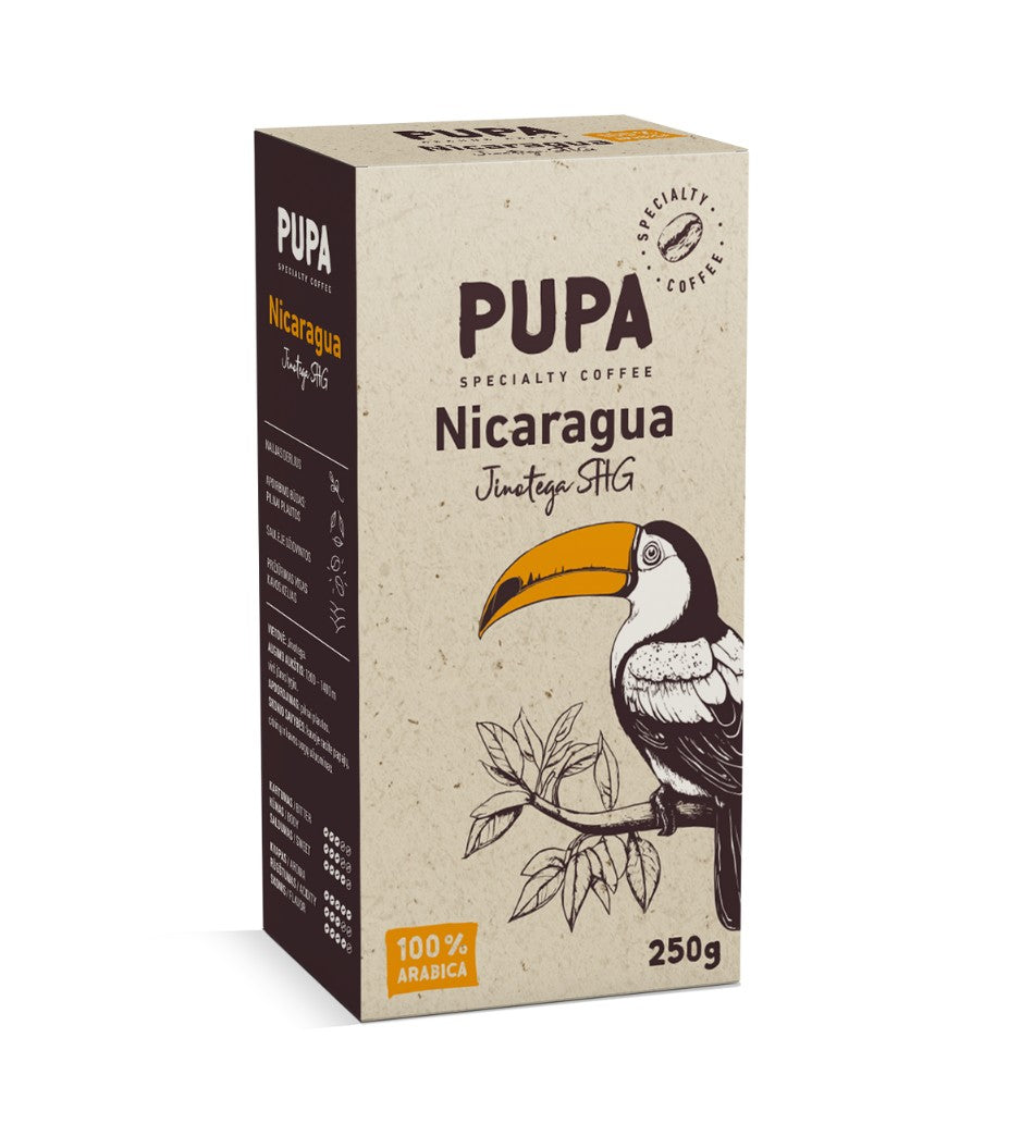 PUPA Nicaragua Jinotega SHG vakuume Malta kava - 250 g
