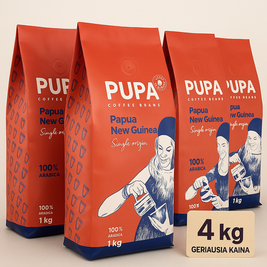 PUPA Papua Kavos Pupelės - 4 KG