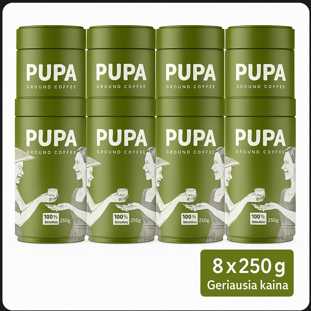 PUPA Azija Malta kava - 8 x 250 g