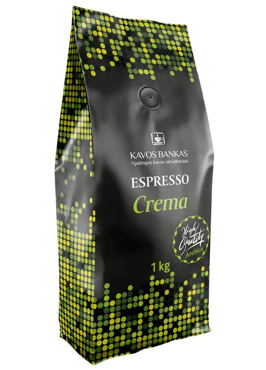 Espresso Crema black Kavos Pupelės - 1 KG