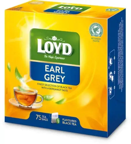 Aromatizuota juodoji arbata LOYD Earl Grey - 75 x 1.7 g