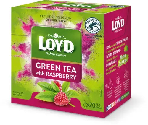 Žalioji arbata LOYD, aviečių skonio - 20 x 1.5 g