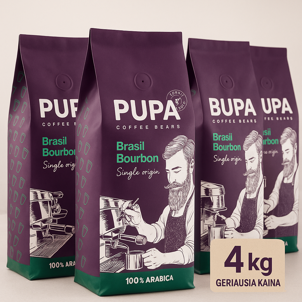 PUPA Yellow Bourbon Kavos Pupelės - 4KG
